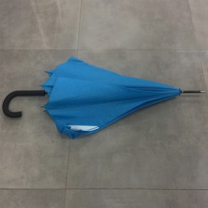 Custom Auto open straight umbrella with logo print Windproof and Waterproof long Stick Umbrella