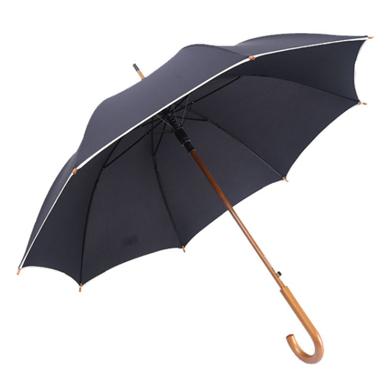 Wooden-Shaft-Straight-Umbrella-with-white-edge
