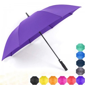 2019 purpleblue Auto open fiberglass frame custom design golf Umbrellas for women